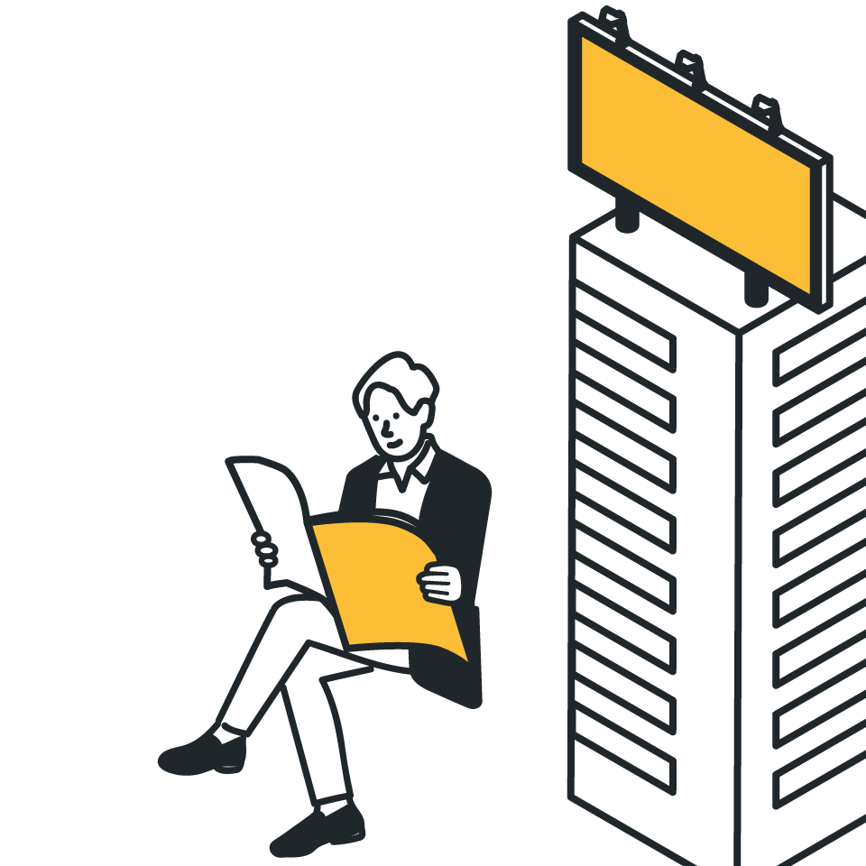 屋外広告・新聞広告 イメージ